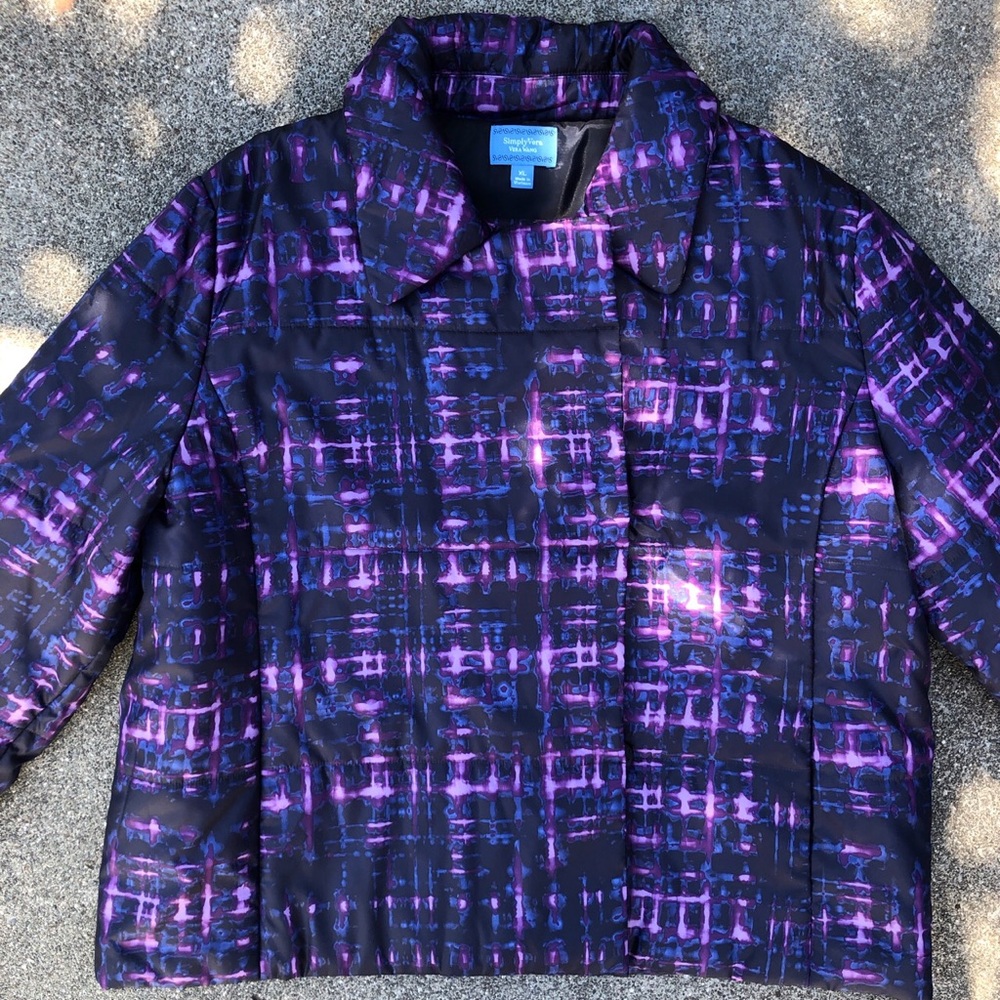 Vera Wang Cropped Puffer Coat